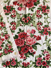 NEW  (3) pc Vintage Penney's PINK Rose Floral BATH TOWEL Set Face Hand Body NOS picture