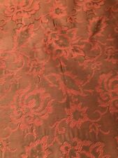 Vintage Upholstery Fabric Material Embossed. HUGE Piece. Woven Approx 52”x250” picture