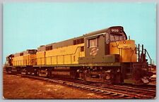 Chicago Northwestern Alco Model Locomotive Train Railroad Railway VTG Postcard picture