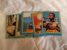 1978 Topps JAWS 2 Complete 11 Sticker Card Set Roy Scheider Near Mint , Mint picture