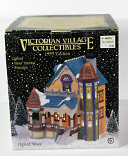 Vtg 1995 Oxford House Porcelain Victorian Lighted Village Christmas Decor picture