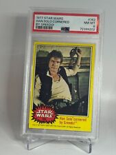 1977 Topps Star Wars #162 Han Solo Cornered by Greedo PSA 8 NM-MT picture