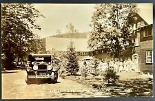 Gardenside. Bonnie Oaks Camp. Fairlee Vermont Real Photo Postcard. VT RPPC picture