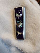 Vintage Abalone Mother Of Pearl Lighter Case Mexico picture