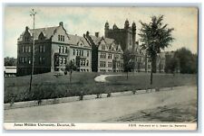 c1910's James Millikin University Building Decatur Illinois IL Antique Postcard picture