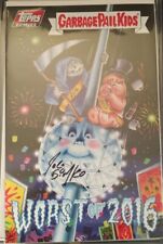 Worst of 2016 Garbage Pail Kids Comic Book Topps LE/265 SIGNED Artist Joe Simko picture