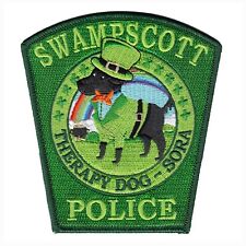 Massachusetts - Swampscott Police Therapy Dog Sora Irish Patch MA picture