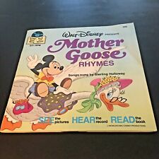 Vintage Walt Disney Mother Goose Rhymes Read Along Book & Record 1979 #312 picture