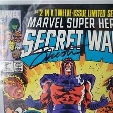 Marvel Super Heroes Secret Wars #2N Newsstand Variant CBCS 9.0 1985 White Pages picture