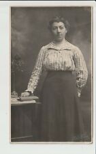 RPPC A Lady by Photo Fabri of Turnhout Belgium near Antwerp Real Photo UN-POSTED picture