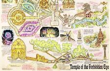 Indiana Jones Temple of the Forbidden Eye Map Disneyland Attraction Print Poster picture
