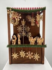 RARE Byers’ Choice Straw Ornament Stall Brand New picture