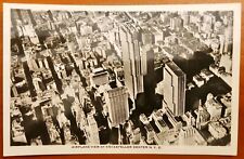 RPPC Aerial View of Rockefeller Center, New York City Real Photo Postcard  picture