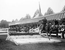 1914 Horse Show Broad Jump, Washington, DC Vintage Old Photo 8.5