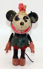 DISNEY'S SCARCE 1930s MNNIE MOUSE JOINTED HAND PAINTED CELLULOID FIGURE w/LABEL picture