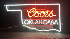  Oklahoma Neon Sign Real Glass Eye-catching Man Cave Beer Bar Lamp 20