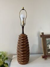 Mid Century Modern Vintage Abstract Pinecone Ceramic Table Lamp picture