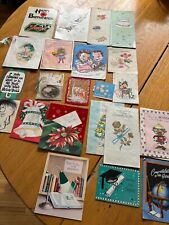 21 Vtg  Greeting Cards Gibson,Forget-Me-Not, American + picture