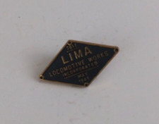 Vintage Lima Locomotive Works Incorporated Lapel Hat Pin picture