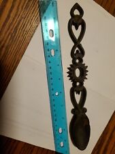 Vintage Decorated Cast Iron Spoon picture