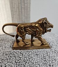 Vtg Antique Brass Nutcracker Statue Lion Figurine Rare Exceptional Condition picture