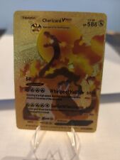 Pokemon Card, Charizard, Vmax, Gold Foil, Fan Art, Whirlpool Hellfire picture