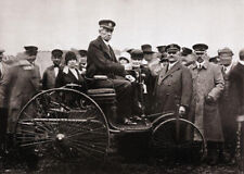 Carl Benz on the Benz Patent Motor Car (1885) 8.5x11 photo reprint picture