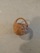 Antique Hand Carved Walnut Shell  Basket Vintage picture