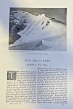 High Alps Mont Blanc Weisshorn Matterhorn Gabelhorn circa 1910 picture