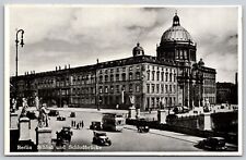 Berlin Palace and Early Automobile Traffic on Schlossbrücke Postcard picture