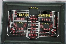Vintage Las Vegas Style Casino Multi Game Set Blackjack Craps Roulette Table picture