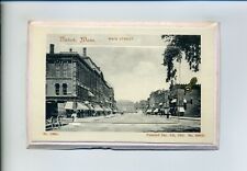 Natick MA 1905 foldout postcard, 12 views, street views, buildings, parks picture