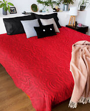 Luxury Whole Cloth Quilt / Comforter - Red 100% Cotton Sateen - 320 T/C Luxury picture