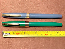 2 SHEAFFER IMPERIAL FOUNTAIN PENS PORPOISE HEAD AND REGULAR picture