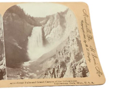 Great Falls And Grand Canyon Of The Yellowstone Park Wyoming Photo SV1B picture