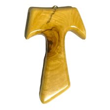 Olive wood Franciscan Tau cross from Jerusalem 5” picture