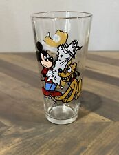 Disney 1978 Pepsi Collector Series Pluto & Mickey Mouse Glass Tumbler picture