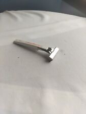 Schick Injector Type L Championship White Handle Red and Blue Stripes Silver Tne picture