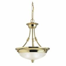 Westinghouse 69156 Bowl Pendant from the Provincial Collection, Polished Brass picture