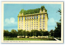 c1940's Fort Garry Hotel Winnipeg Manitoba Canada Posted Vintage Postcard picture