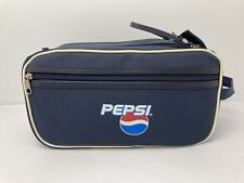 Vintage PEPSI Promotional Dopp Bag Advertising Ditty Travel Double Zip Top Rare picture