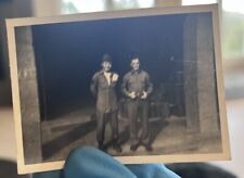 c1940 Two Soldiers World War 2 WW2 Gay Int? Snapshot Photo Snap Vtg IDENTIFIED picture
