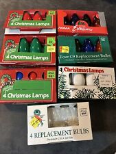 VTG Christmas Bulbs/Lamps Lot Of 26 In Original Packages picture