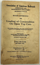 Rules Governing Loading Commodities Open Top Cars Association American Railroads picture