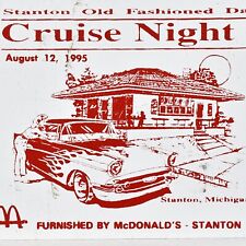 1995 Cruise Night Stanton Old Fashioned Days Antique Car Show McDonalds Michigan picture