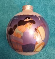 RARE 1993 Disney's Aladdin Glass Christmas Ornament 3 1/4