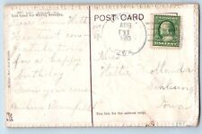 DPO Bryant Iowa IA Postcard Birthday Greetings Flowers Airbrushed 1910 Antique picture
