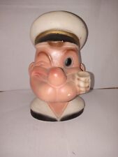 Rare Vintage Popeye chalkware collectible BANK Hard To Find Great  Carnival  picture