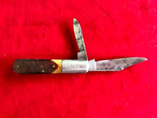 VINTAGE 1960s Sabre Brand Barlow Japan No. 3 Bone Pocket Knife 2-Blade picture