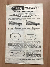 Vintage Triang Hornby model railways instruction leaflet - super 4 track picture